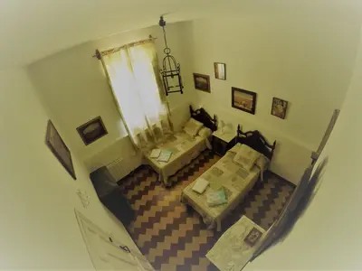 Cama o camas de una habitación en Huerta La Cansina
