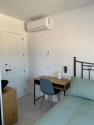 Cama o camas de una habitación en Torre de Santa María