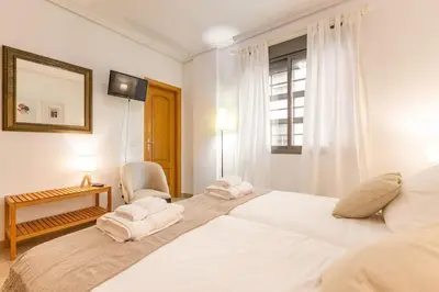 Cama o camas de una habitación en Ramade San Bernardo