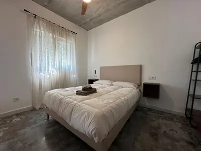Cama o camas de una habitación en Casa Rural Altos de María