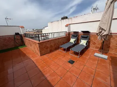 Un balcón o terraza de Las Casas Del Puente