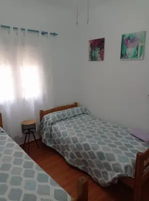 Cama o camas de una habitación en Apartamento LuzAzul cercano Estadio Cartuja