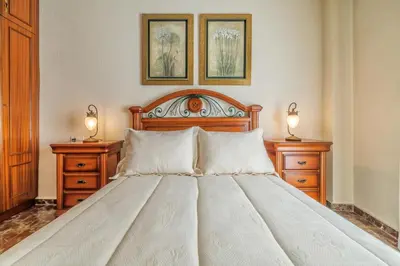 Cama o camas de una habitación en La Serena & Center & Parking