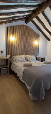 Cama o camas de una habitación en Casas las Lanzas 1