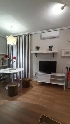 Una televisión o centro de entretenimiento en Apartamento Centro Rincón de San Miguel