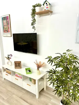 Una televisión o centro de entretenimiento en Aroca loft