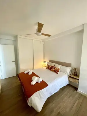 Cama o camas de una habitación en Los Sastres