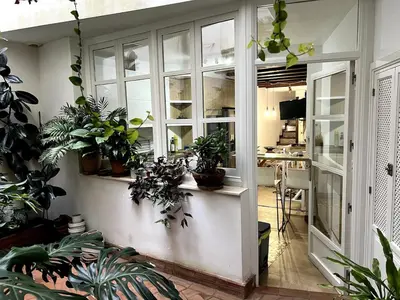 Una cocina o zona de cocina en La casa del Retablo