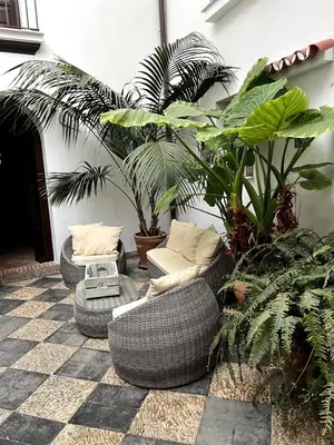 Zona de estar de La casa del Retablo