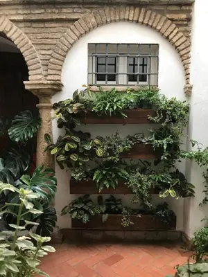 Jardín al aire libre en La casa del Retablo