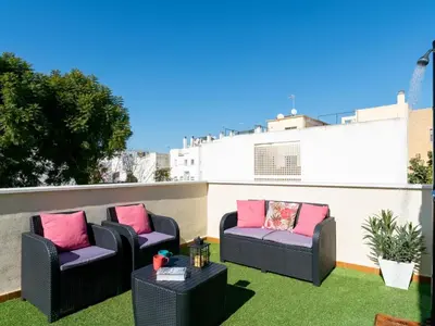 Zona de estar de San Julian Ático terraza