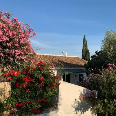 Jardín al aire libre en Casa Anita - La Almona Chica