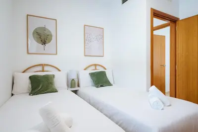 Cama o camas de una habitación en Luxury villa in Sevilla - Pool, Terrace & GameRoom