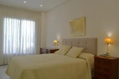 Cama o camas de una habitación en Sunshine Patio del Circulo