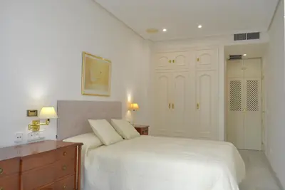Cama o camas de una habitación en Sunshine Patio del Circulo
