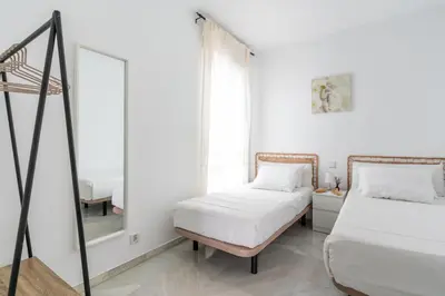 Cama o camas de una habitación en Veoapartment Carriazo