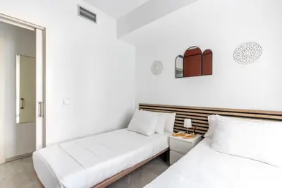Cama o camas de una habitación en Veoapartment Carriazo
