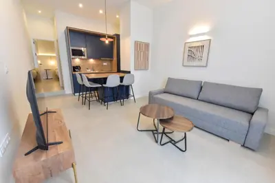 Una cocina o zona de cocina en Riverside Suits