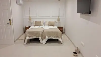 Cama o camas de una habitación en La Posada del Olivar