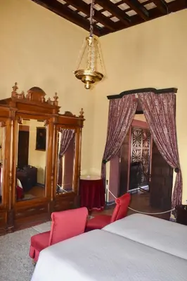 Cama o camas de una habitación en Casa Palacio de los Palma