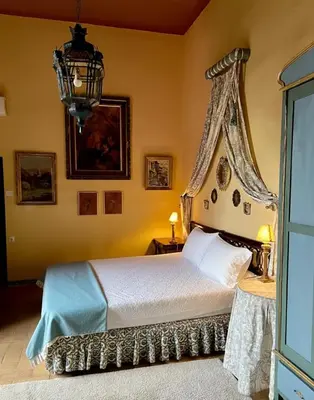 Cama o camas de una habitación en Casa Palacio de los Palma