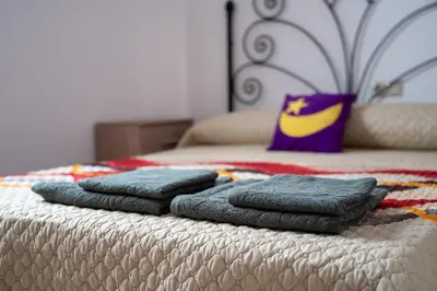 Cama o camas de una habitación en Piso Tranquilo en Plaza de Toros - Centro