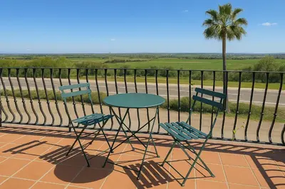 Un balcón o terraza de Hotel Molinillos