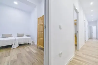 Cama o camas de una habitación en Apto Gran Capitán Center I - Parking