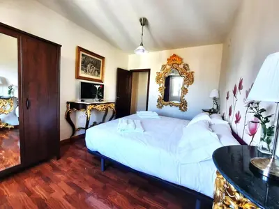 Cama o camas de una habitación en Turística Cervantes 1