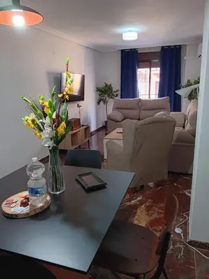 Zona de estar de Plaza Ayuntamiento 2 habitaciones B&A