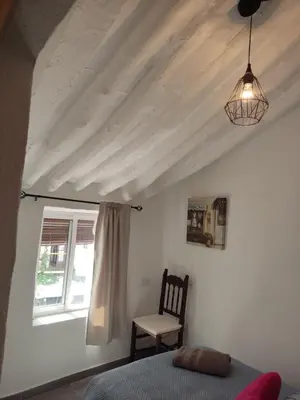 Cama o camas de una habitación en Casa Cueva