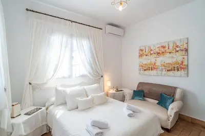 Cama o camas de una habitación en Casa rural Pozo Viejo