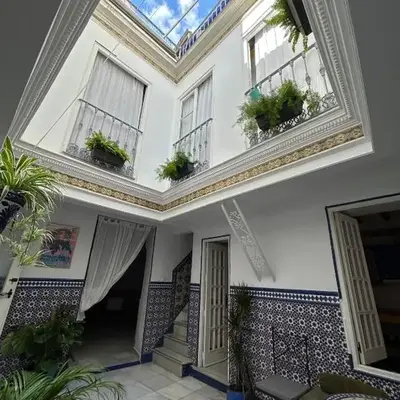 Un patio en La Alameda