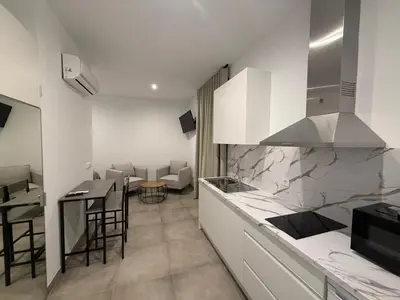 Una cocina o zona de cocina en Edificio Cervantes