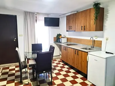 Una cocina o zona de cocina en Casa cubo