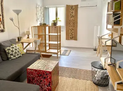 Zona de estar de Nice 2-bedroom apartment in downtown Seville Dionisio