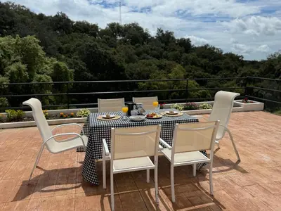 Un balcón o terraza de El Tilo - Alojamiento para grupos