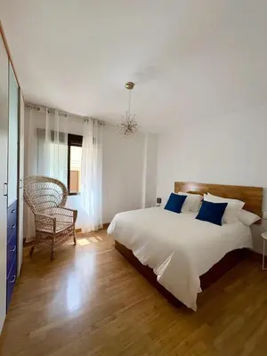 Cama o camas de una habitación en Apartamento Plaza Ibros