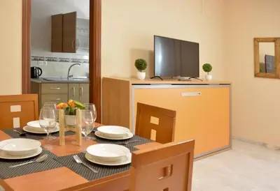 Una cocina o zona de cocina en CASA PATIO LAS PALMERAs 5 y 6