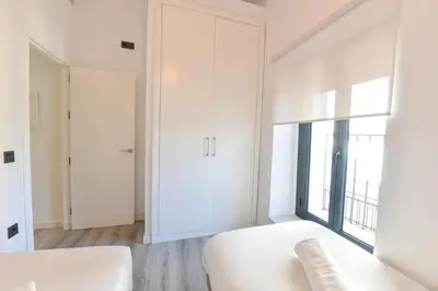 Cama o camas de una habitación en New! Penthouse with 2 private terraces