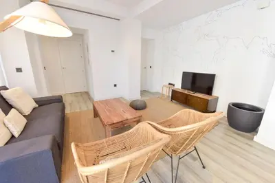 Una televisión o centro de entretenimiento en New! Penthouse with 2 private terraces