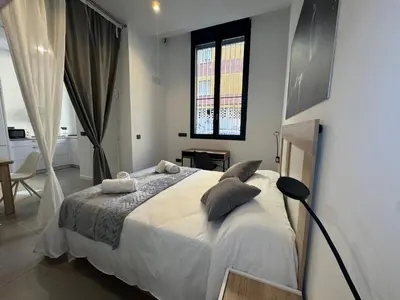 Cama o camas de una habitación en Loft Omeya