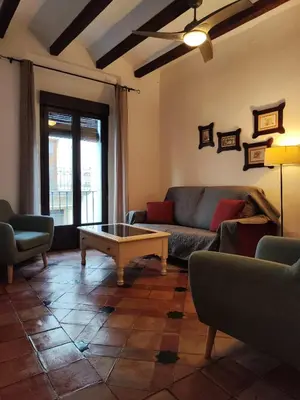 Zona de estar de Casa de los Arcos Parking Free en las inmediaciones