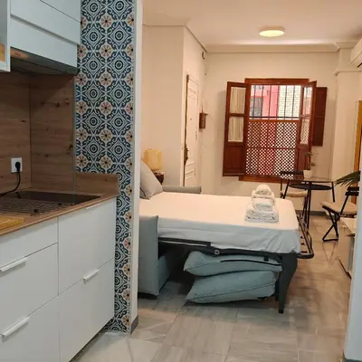Cama o camas de una habitación en Azafran Loft