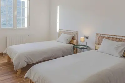 Cama o camas de una habitación en Dehesa el Mercadillo
