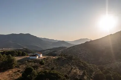 Paisaje cerca de este chalet de montaña