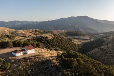 Paisaje cerca de este chalet de montaña