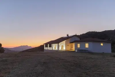 Paisaje cerca de este chalet de montaña