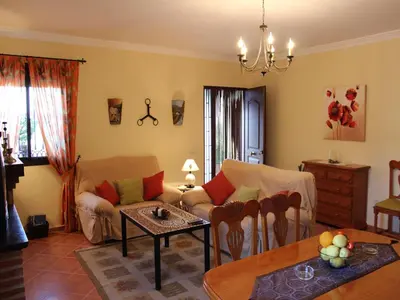 Zona de estar de Country House in La Joya with Private Pool