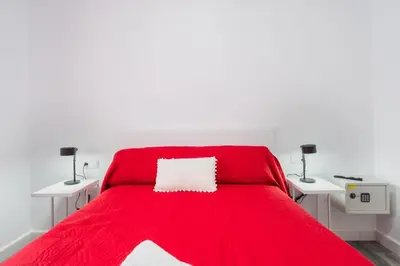 Cama o camas de una habitación en Resort Circuito Sevilla